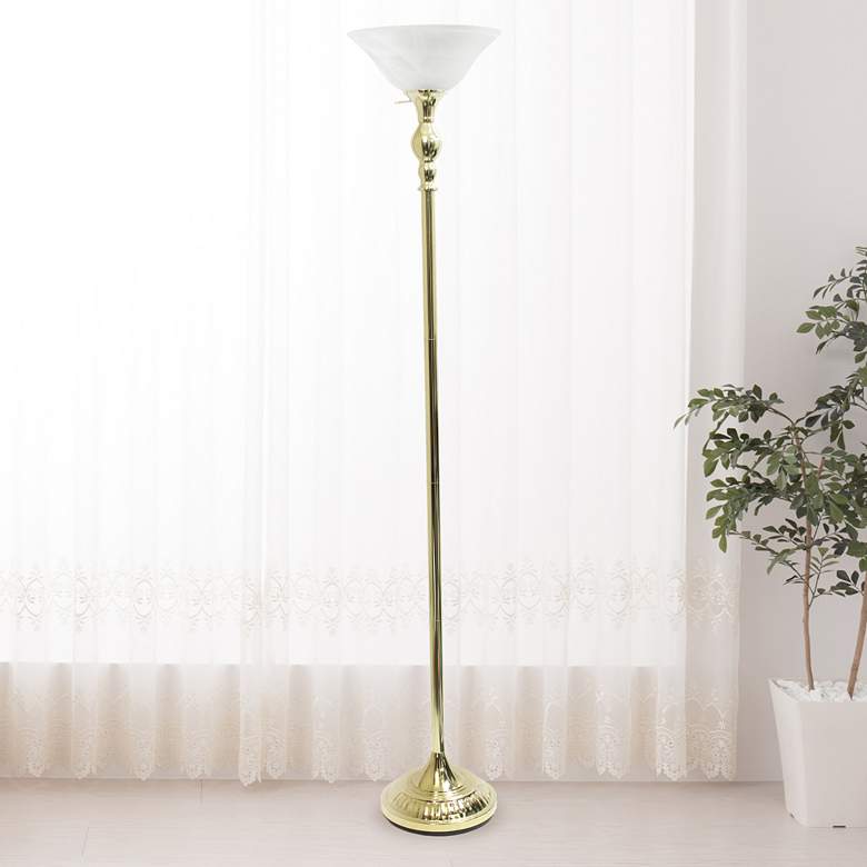 Image 1 Elegant Designs 1 Lt Torchiere FL Gold