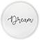 Elegant Designs 13.75" Round Wood Serving Tray w Handles, "Dream&