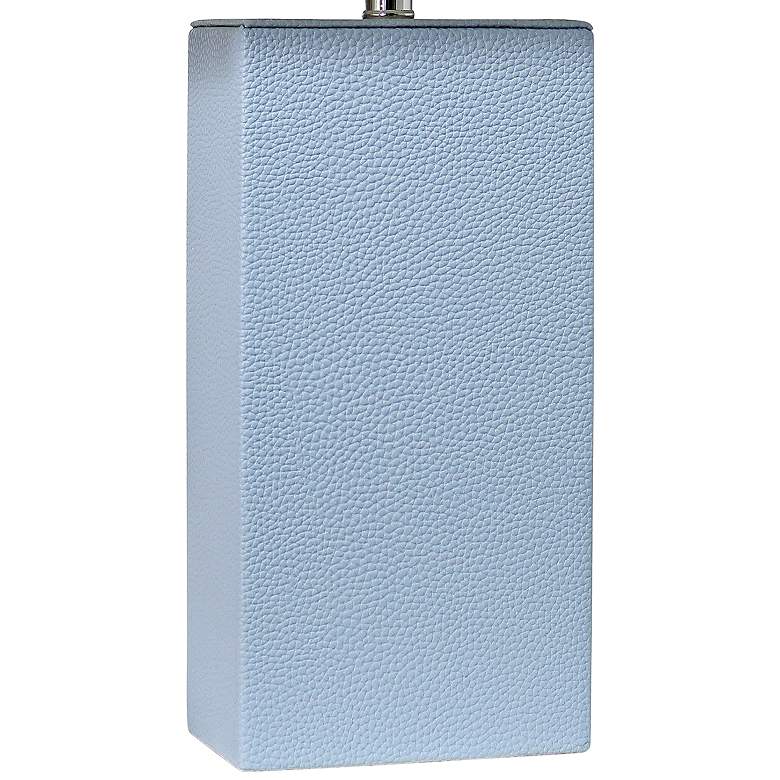 Image 4 Elegant Designs 21" Periwinkle Blue Leather Table Lamps Set of 2 more views