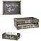 Elegant Designs 3 Piece Decorative Wood Bathroom Set, Large, Cheeky