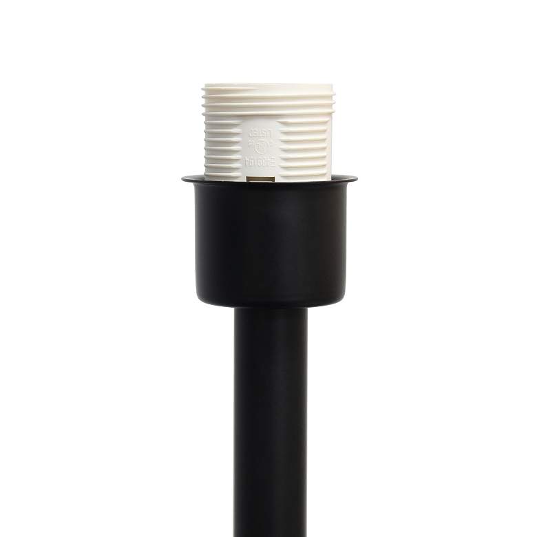 Image 5 Elegant Designs 61 1/2 inch Black End Table Floor Lamp with 2 Shelves more views