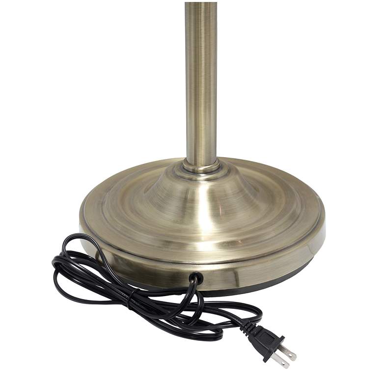 Image 5 Elegant Designs 71" Antique Brass 3-Light Torchiere Floor Lamp more views