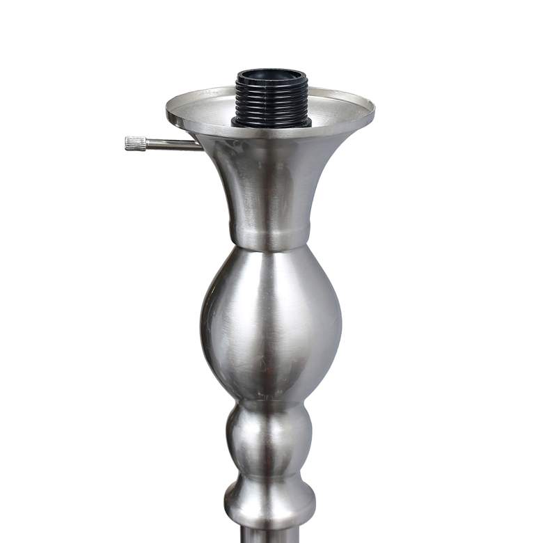 Image 5 Elegant Designs 71" Brushed Nickel Metal Torchiere Floor Lamp more views