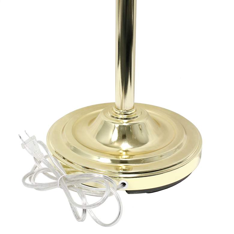 Image 6 Elegant Designs 71" Gold 3-Light Torchiere Metal Floor Lamp more views