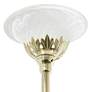 Elegant Designs 71" Gold 3-Light Torchiere Metal Floor Lamp