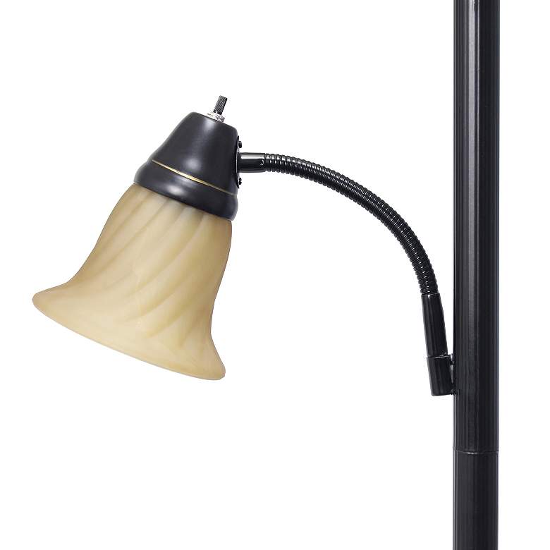 Image 7 Elegant Designs 71" High Bronze 2-Light Torchiere Floor Lamp more views
