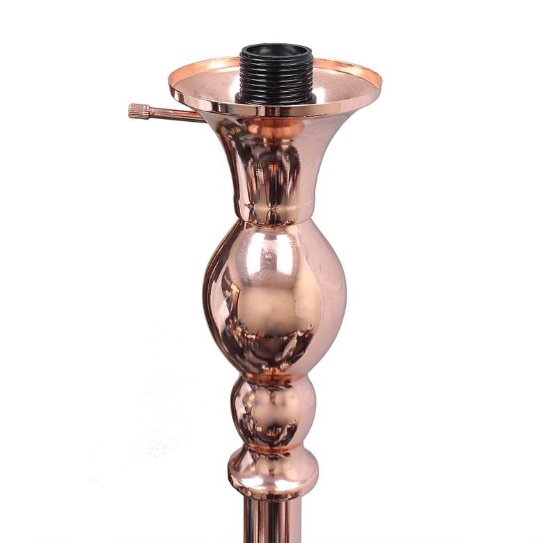 Image 6 Elegant Designs 71" High Rose Gold Metal Torchiere Floor Lamp more views