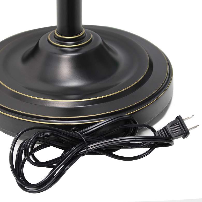 Image 4 Elegant Designs 71" Traditional Bronze 3-Light Torchiere Floor Lamp more views
