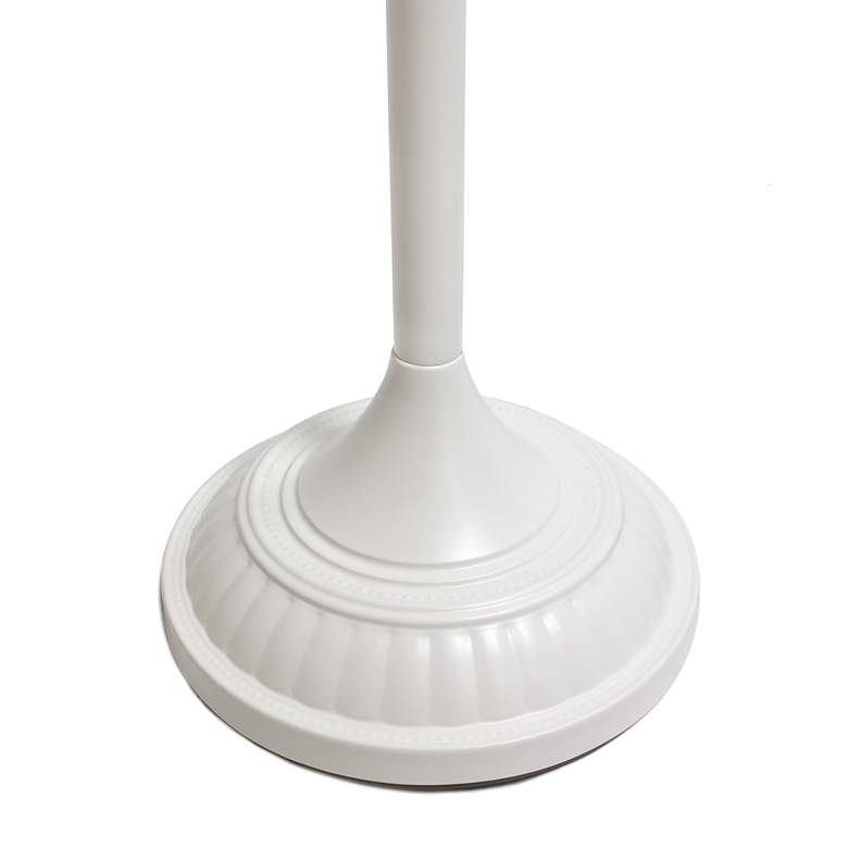 Image 7 Elegant Designs 71" White Metal Traditional Torchiere Floor Lamp more views