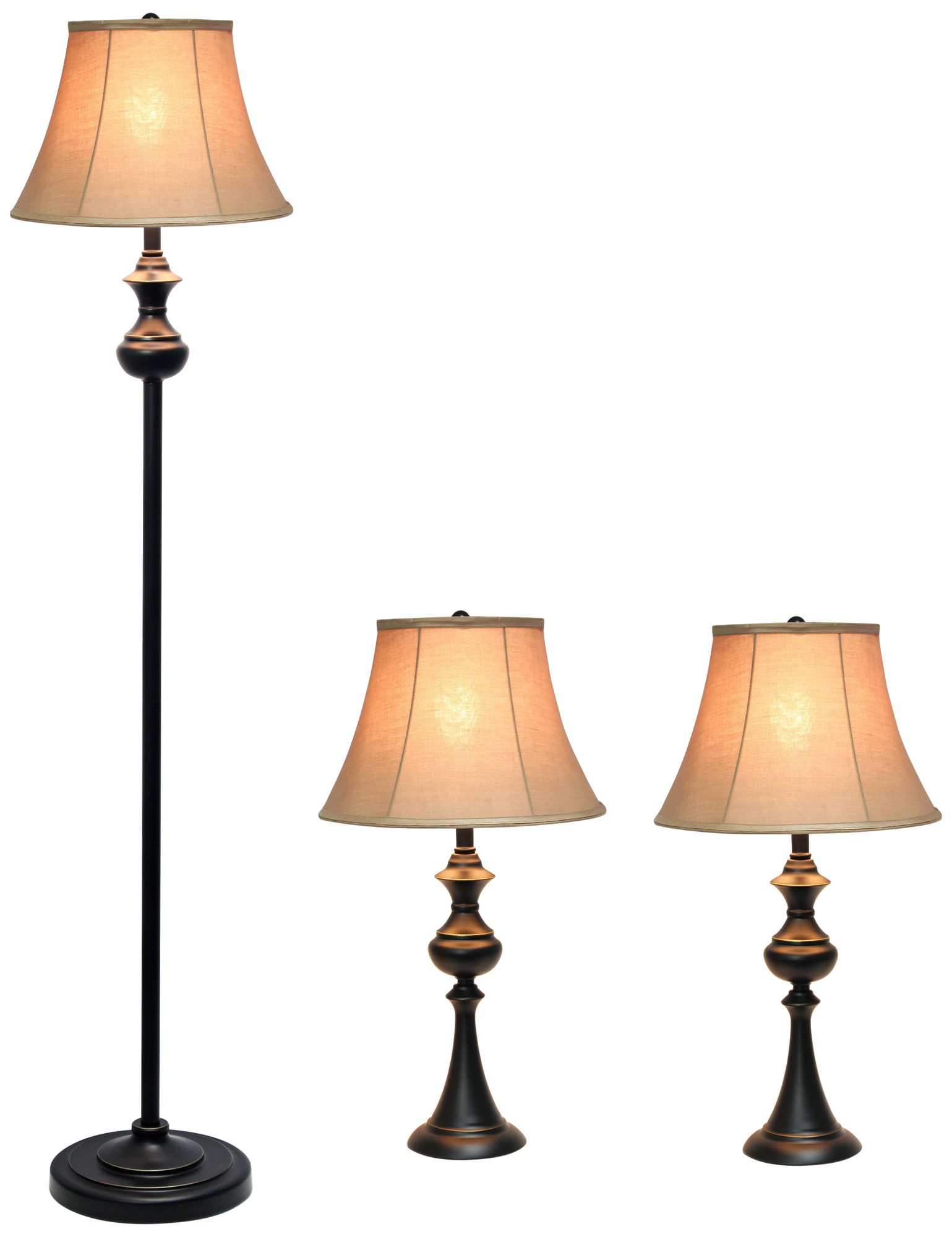 4 piece online lamp set