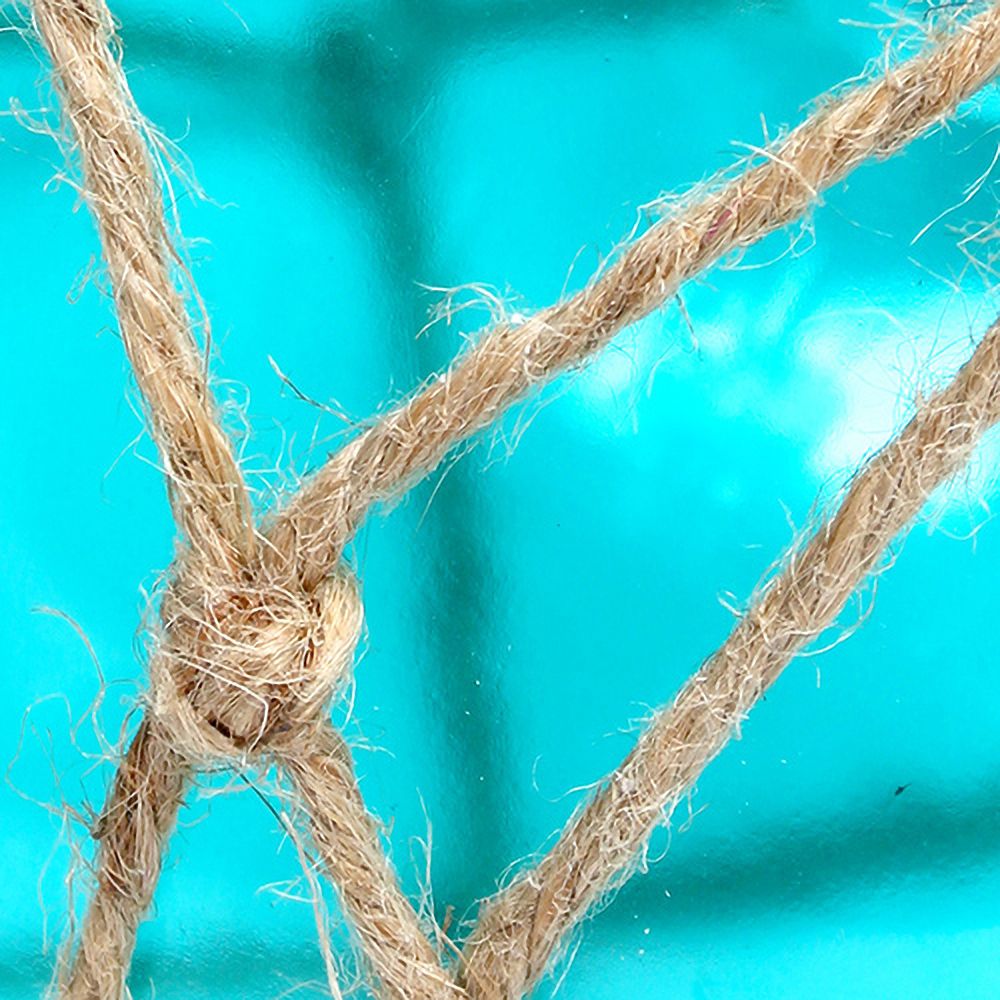 Elegant Designs Buoy 15 1/4" High Netted Aqua Blue Glass Table Lamp