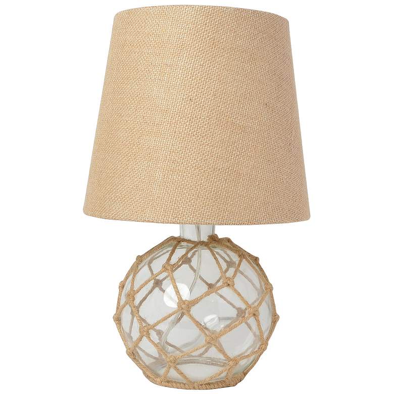 Image 3 Elegant Designs Buoy 15 1/4 inchH Clear Netted Glass Table Lamp more views