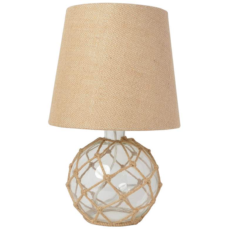 Image 3 Elegant Designs Buoy 15 1/4"H Clear Netted Glass Table Lamp more views