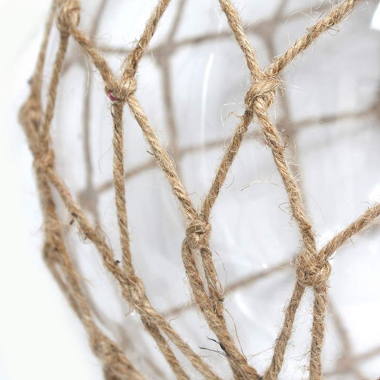 Image 5 Elegant Designs Buoy 15 1/4"H Clear Netted Glass Table Lamp more views