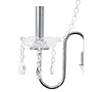 4_Elegant Designs Chrome and Gray Sheer Shade Crystal Table Lamp more views