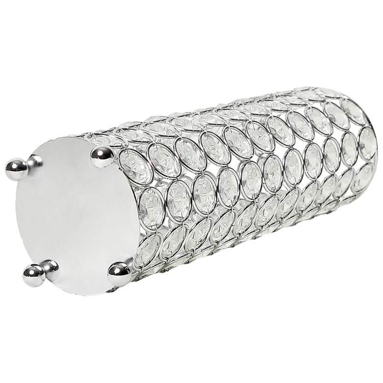 Image 4 Elegant Designs Elipse 10 1/4" High Chrome Decorative Vase more views