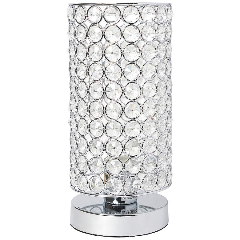 Image 3 Elegant Designs Elipse 10 3/4 inch High Chrome Accent Table Lamp more views