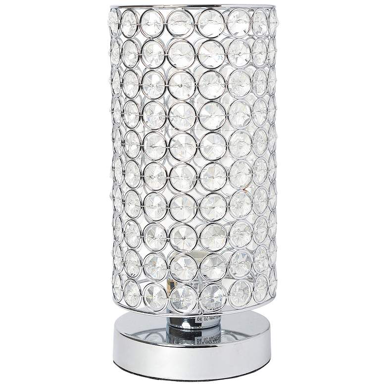 Image 3 Elegant Designs Elipse 10 3/4" High Chrome Accent Table Lamp more views