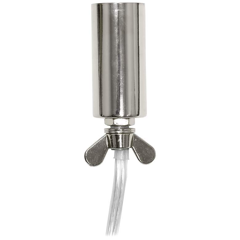 Image 5 Elegant Designs Elipse 10" High Chrome Sequin Accent Table Lamp more views