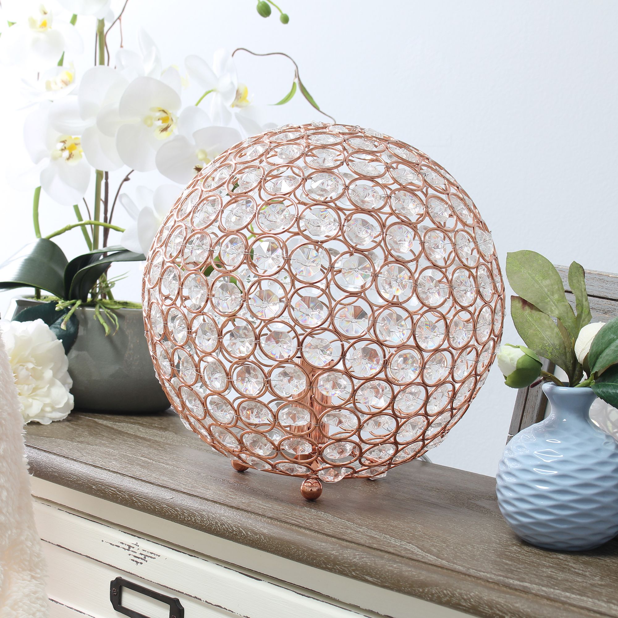 Rose deals gold lamp