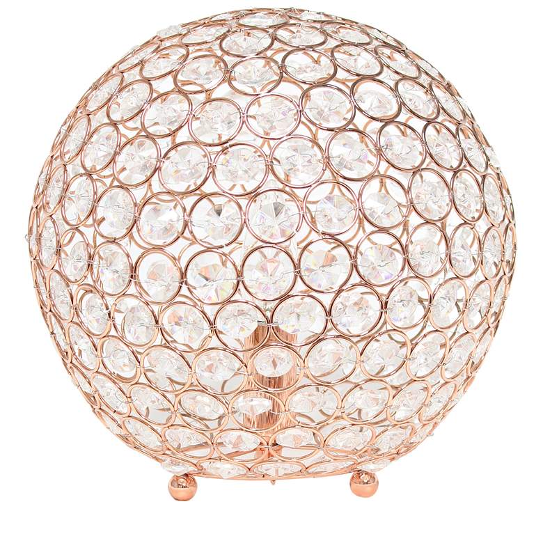 Image 3 Elegant Designs Elipse 10" High Rose Gold Accent Table Lamp more views