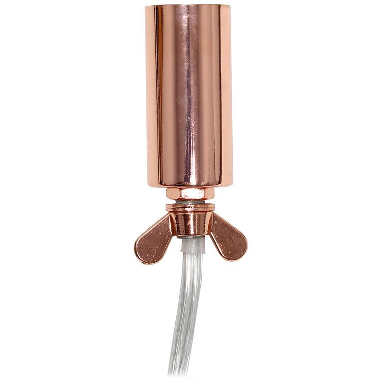 Image 5 Elegant Designs Elipse 10" High Rose Gold Accent Table Lamp more views
