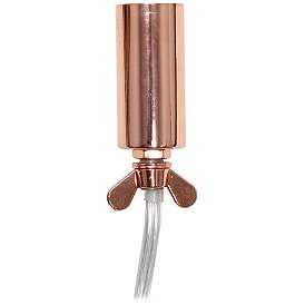 Image5 of Elegant Designs Elipse 10" High Rose Gold Accent Table Lamp more views