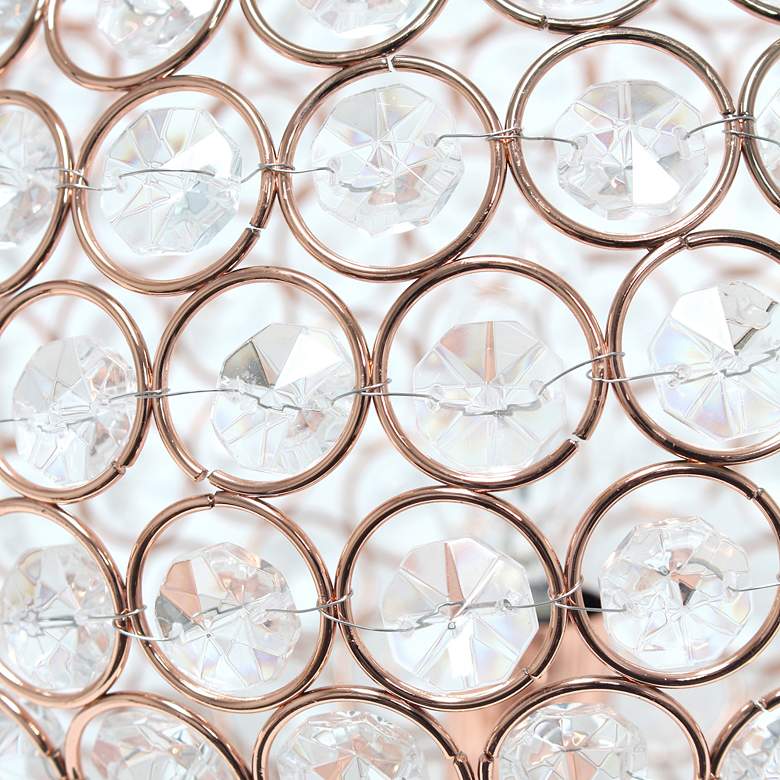 Image 7 Elegant Designs Elipse 10" High Rose Gold Accent Table Lamp more views