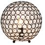 Elegant Designs Elipse 10"H Bronze Sequin Accent Table Lamp