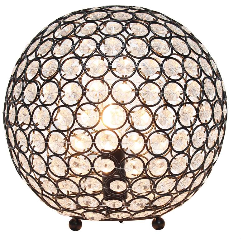 Image 3 Elegant Designs Elipse 10 inchH Bronze Sequin Accent Table Lamp more views