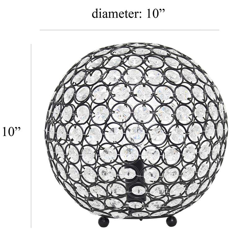 Image 4 Elegant Designs Elipse 10"H Bronze Sequin Accent Table Lamp more views
