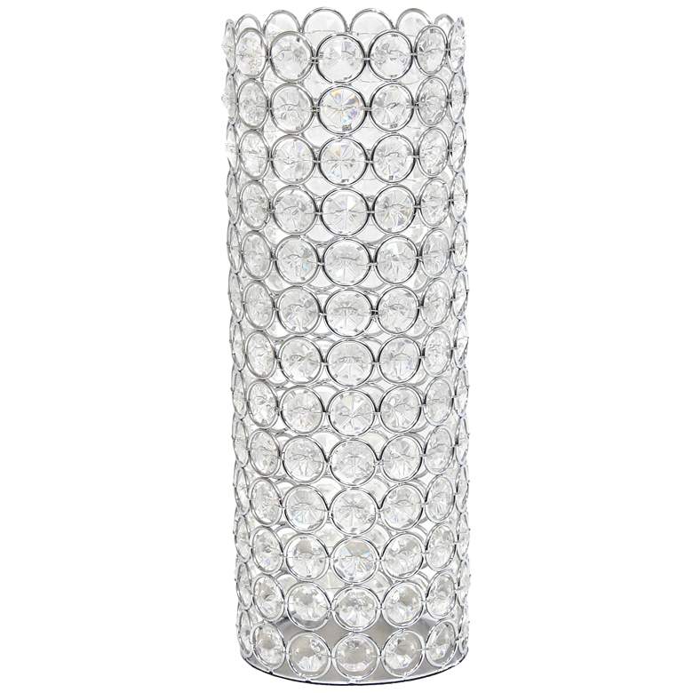 Image 2 Elegant Designs Elipse 11 1/4" High Chrome Decorative Vase