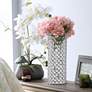 Elegant Designs Elipse 11 1/4" High Chrome Decorative Vase