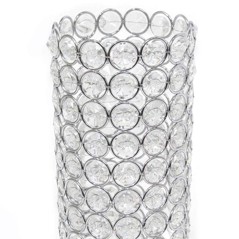 Image 4 Elegant Designs Elipse 11 1/4" High Chrome Decorative Vase more views