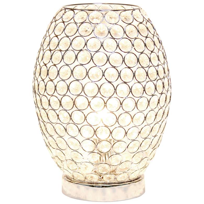 Image 2 Elegant Designs Elipse 11" High Chrome Curved Accent Table Lamp