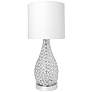 Elegant Designs Elipse 22" Chrome Gourd Accent Table Lamp
