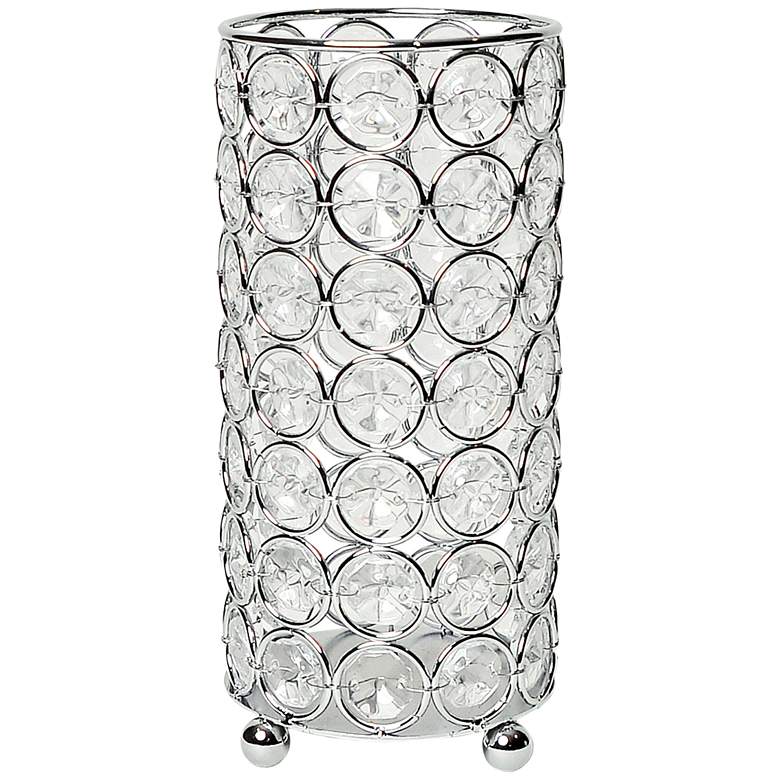 Image 2 Elegant Designs Elipse 6 3/4 inch High Chrome Decorative Vase