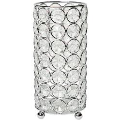 Elegant Designs Elipse 6 3/4&quot; High Chrome Decorative Vase