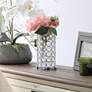 Elegant Designs Elipse 6 3/4" High Chrome Decorative Vase