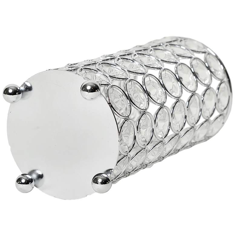 Image 4 Elegant Designs Elipse 6 3/4" High Chrome Decorative Vase more views