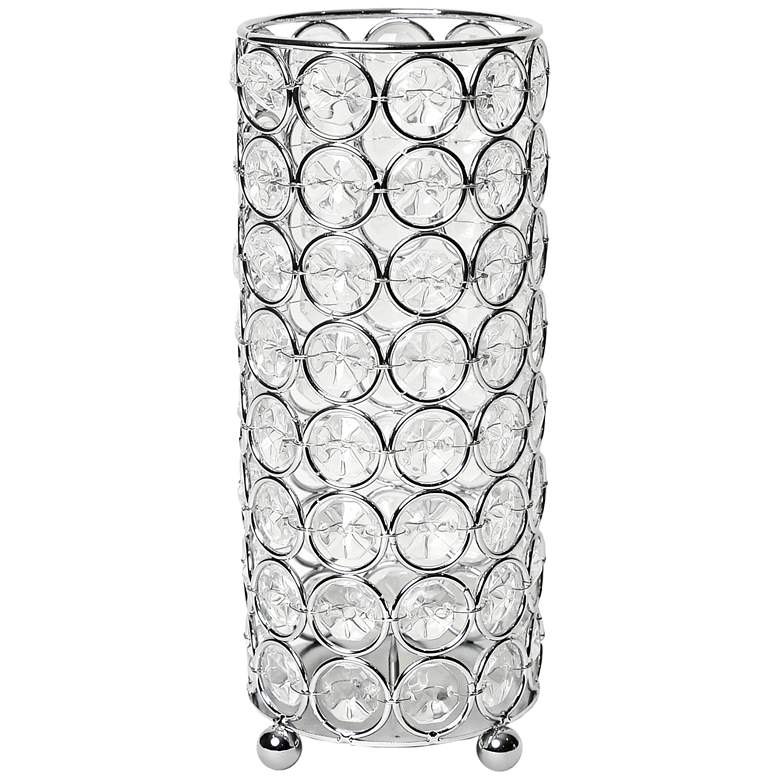 Image 2 Elegant Designs Elipse 7 3/4 inch High Chrome Decorative Vase