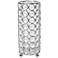 Elegant Designs Elipse 7 3/4" High Chrome Decorative Vase