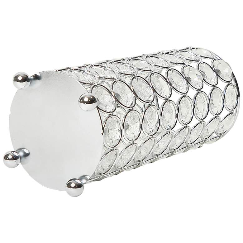 Image 4 Elegant Designs Elipse 7 3/4" High Chrome Decorative Vase more views