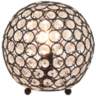 Elegant Designs Elipse 8"H Bronze Sequin Accent Table Lamp