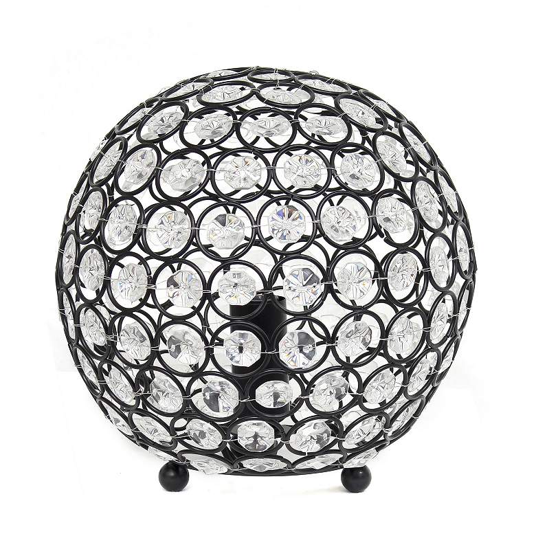 Image 3 Elegant Designs Elipse 8" High Bronze Sequin Accent Table Lamp more views