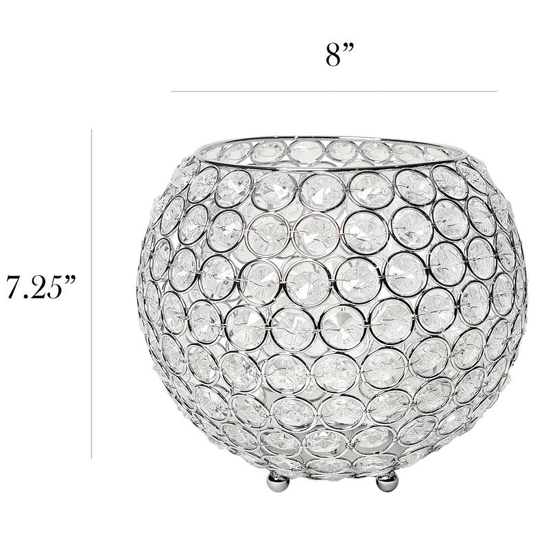Image 5 Elegant Designs Elipse 8" Wide Chrome Votive Candle Holder more views