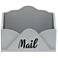 Elegant Designs Envelope Shaped Letter Holder, "Mail" in Black, G