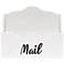Elegant Designs Envelope Shaped Letter Holder, "Mail" in Black, W