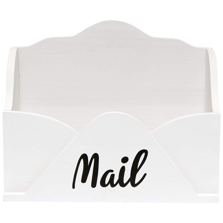 Image 1 Elegant Designs Envelope Shaped Letter Holder, "Mail" in Black, W