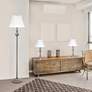 Elegant Designs Gray 3-Piece Floor and Table Lamp Set